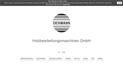 Desktop Screenshot of ochmann-maschinen.de